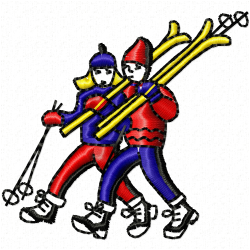 Ski Embroidery Design 9 Ski Embroidery Design 9